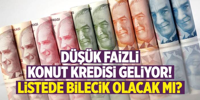 Düşük faizli konut kampanyası geliyor: Listede Bilecik olacak mı?