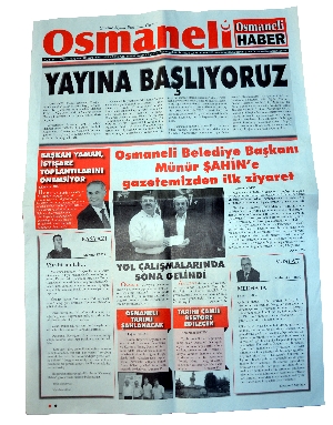 OSMANELİ İLK YEREL GAZETESİYLE BULUŞTU