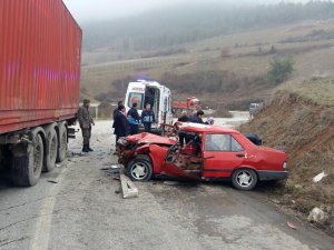 Osmaneli'de trafik kazası, 1 ölü 4 yaralı