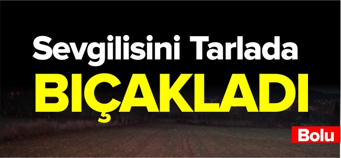 SEVGİLİSİNİ TARLADA BIÇAKLADI