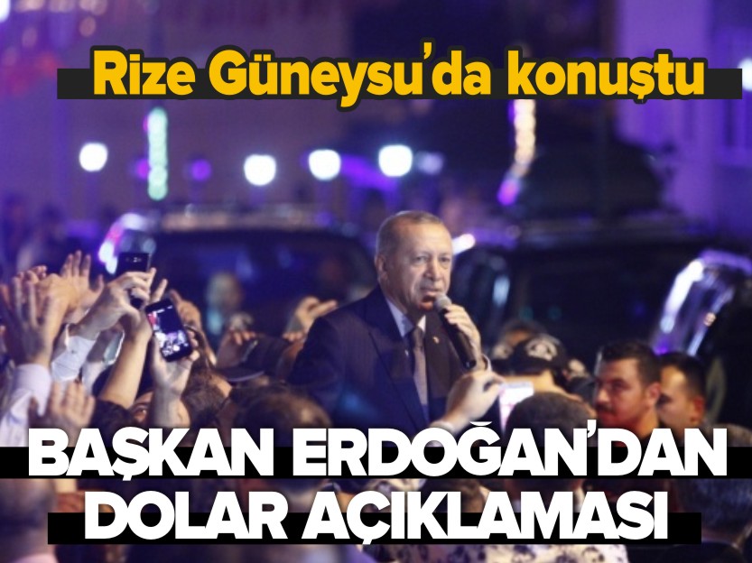 BAŞKAN ERDOĞAN'DAN DOLAR AÇIKLAMASI