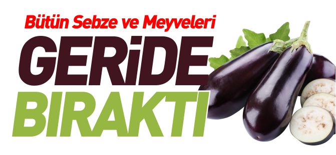 BÜTÜN SEBZE VE MEYVELERİ GERİDE BIRAKTI