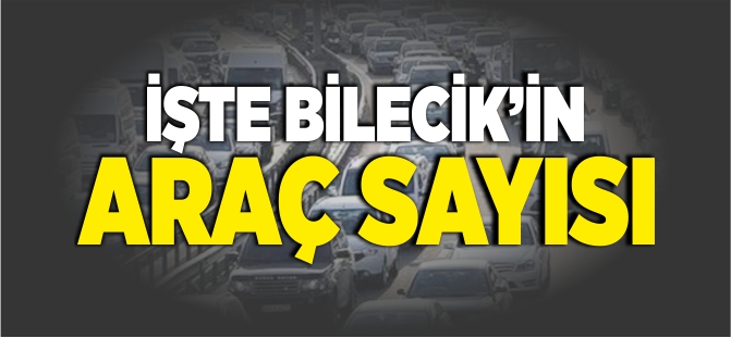 İŞTE BİLECİK'TEKİ ARAÇ SAYISI