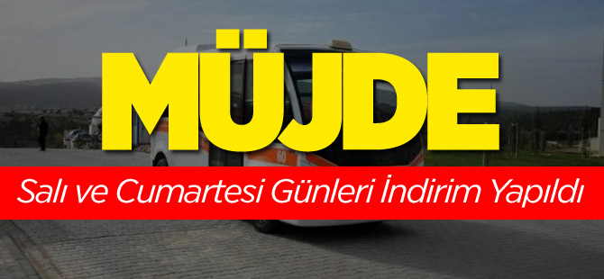 SALI VE CUMARTESİ GÜNLERİ İNDİRİM YAPILDI