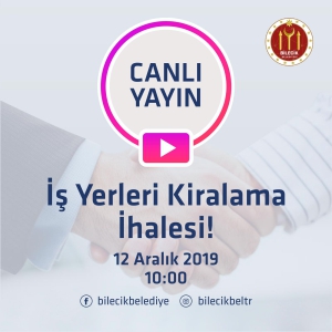 İHALE CANLI YAYINLANACAK