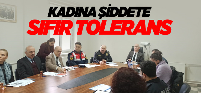 KADINA ŞİDDETE SIFIR TOLERANS