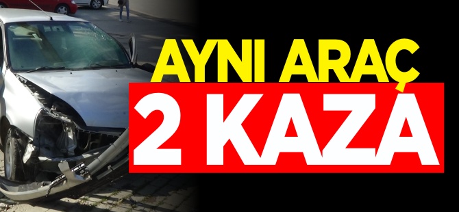 Bilecik'te Aynı Araç İki Defa Kaza Yaptı