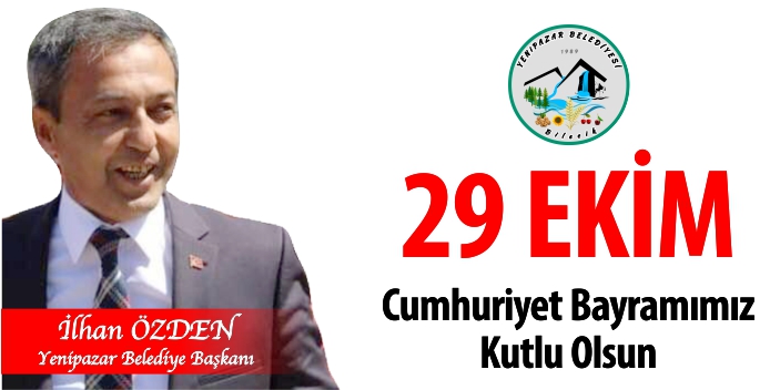 Yenipazar Belediyesi 29 Ekim Cumhuriyet Bayramı Kutlama İlanı