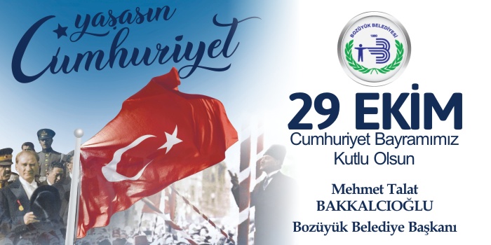 Bozüyük Belediyesi 29 Ekim Cumhuriyet Bayramı Kutlama İlanı