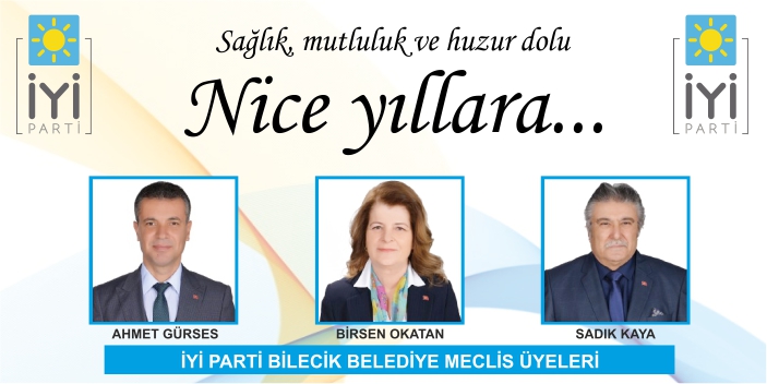 İYİ Parti Belediye Meclisi Grubu - Yılbaşı Tebrik İlanı