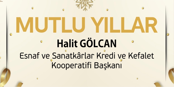 Bilecik Esnaf ve Sanatkarlar Kooperatifi Yeni Yıl Tebrik İlanı