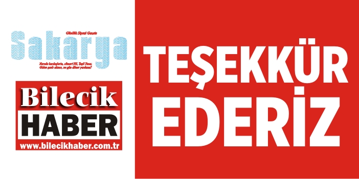 Teşekkür Ederiz