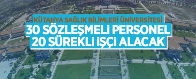 Sözleşmeli personel ve sürekli işçi alınacak