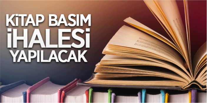 Kitap basım ihalesi yapılacak