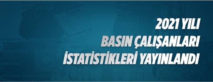 BİK basın çalışanları istatistiklerini yayınladı