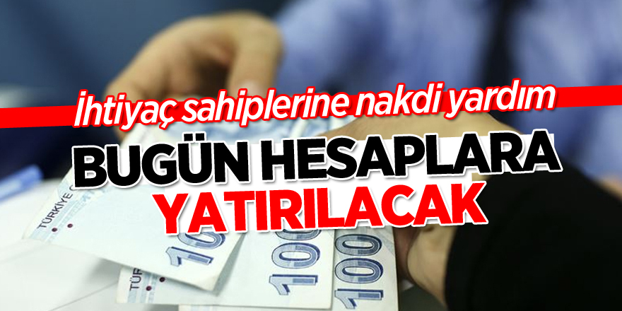 İhtiyaç sahibi ailelere nakdi yardım