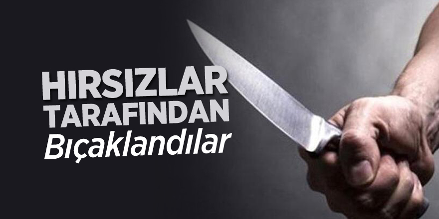 Hırsızlar Tarafından Bıçaklandılar