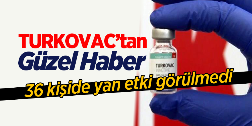 TURKOVAC’tan güzel haber