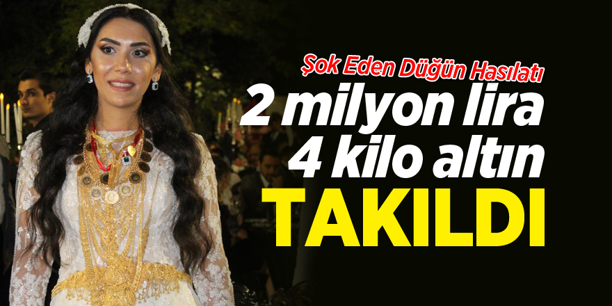 2 milyon lira ve 4 kilo altın takıldı