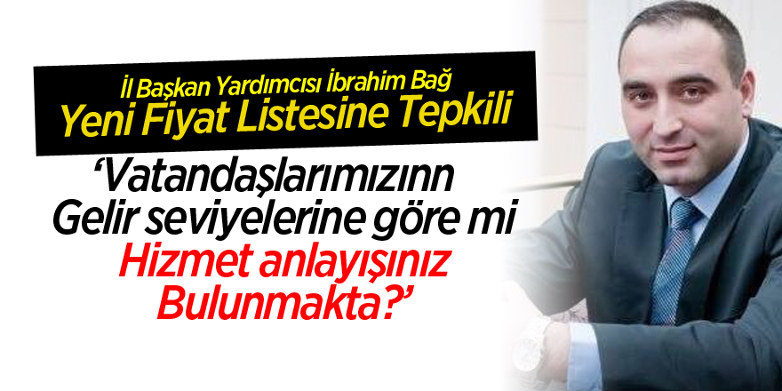 'Vatandaşlarımızın gelir seviyelerine göre mi hizmet anlayışınız bulunmakta?'