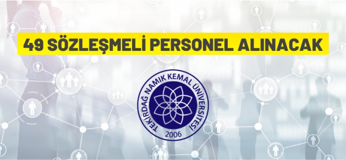 49 sözleşmeli personel alınacak