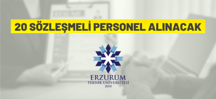 20 sözleşmeli personel alınacak