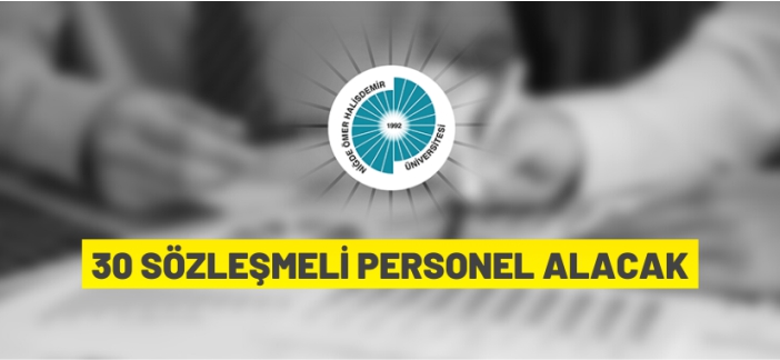 30 sözleşmeli personel alınacak