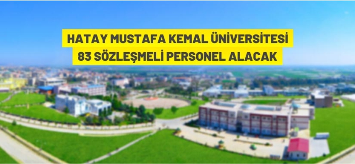 83 sözleşmeli personel alınacak