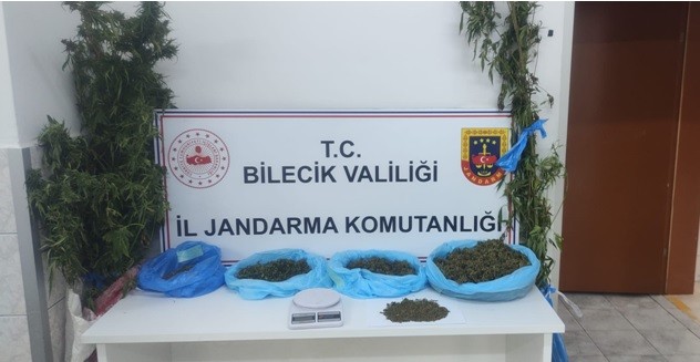 Bilecik’te uyuşturucu operasyonunda 2 gözaltı