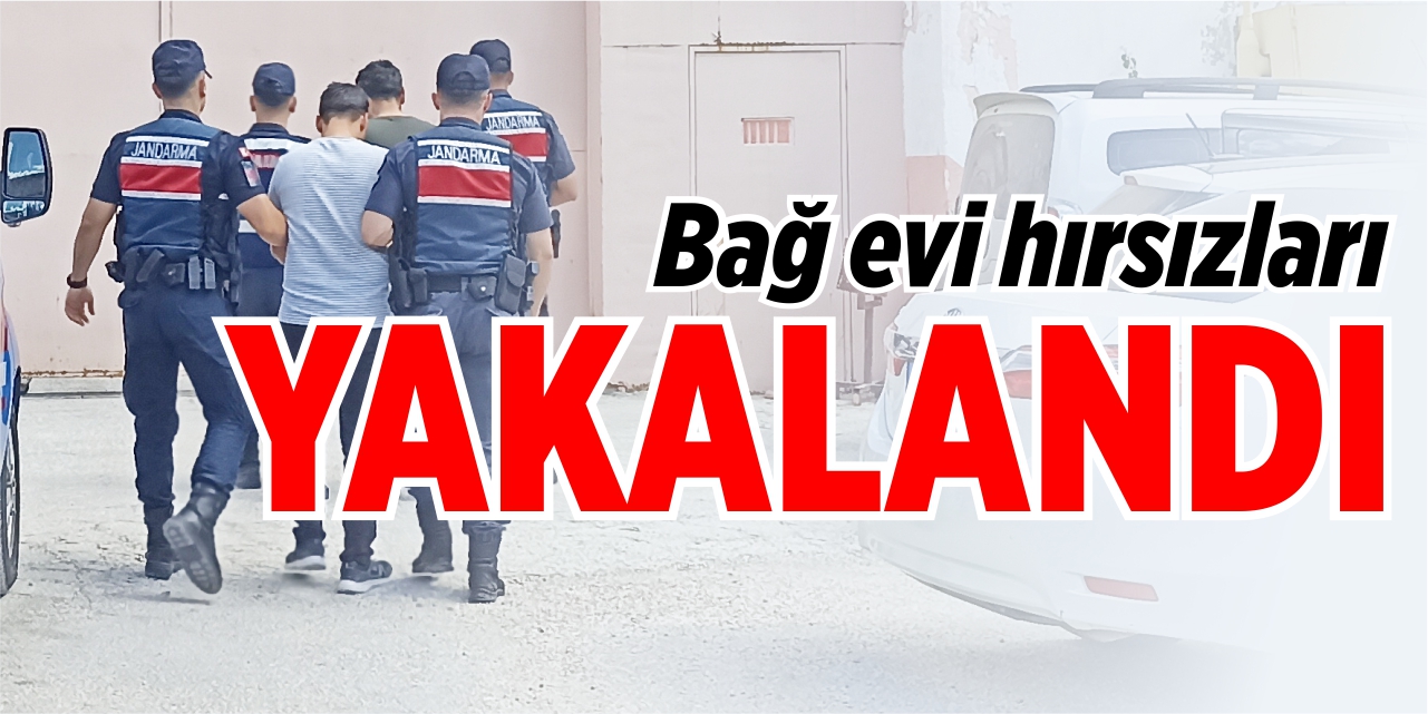 Bağ evi hırsızları yakalandı