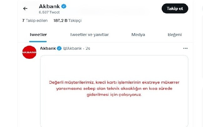 Akbank’tan taksitler iki kez çekildi, bankadan açıklama geldi