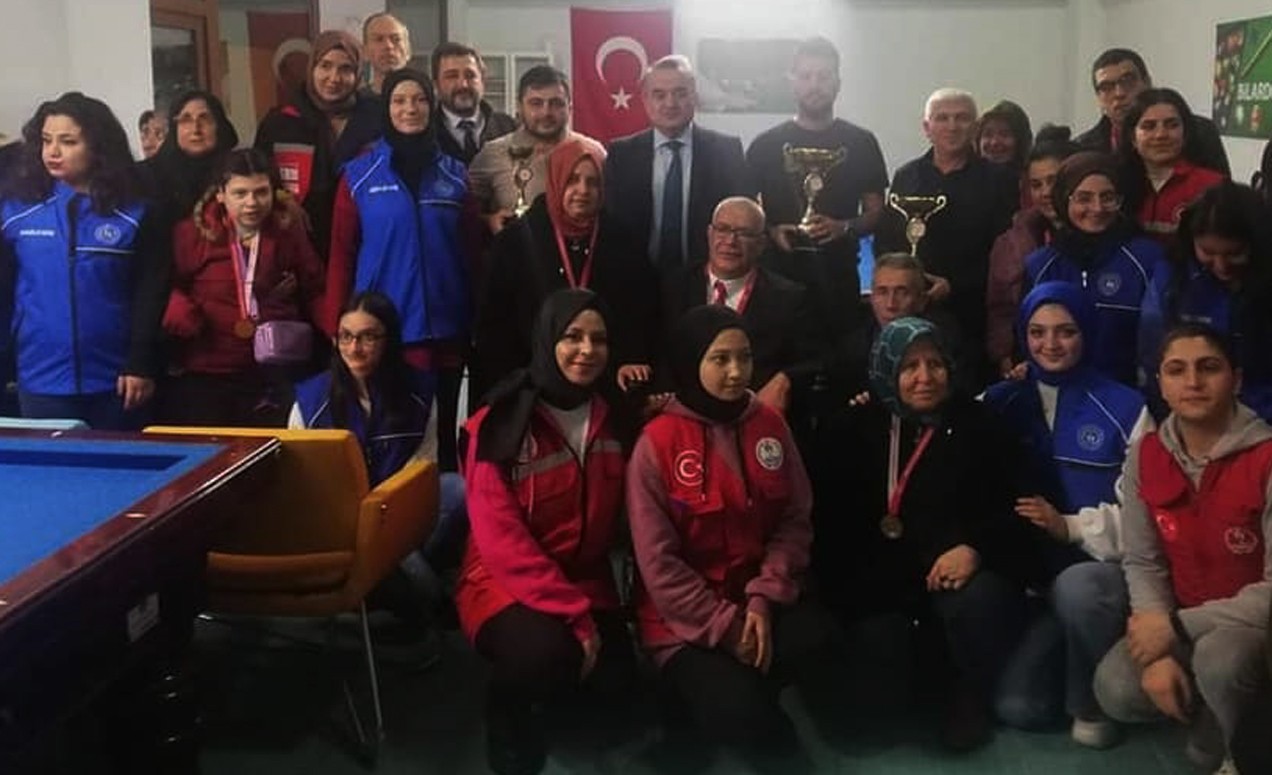 Engelli vatandaşlara yönelik bilardo turnuvası yapıldı