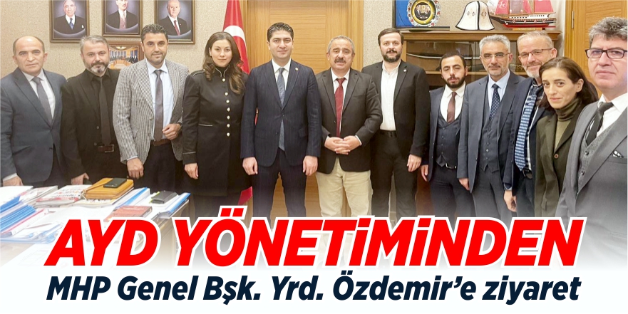 AYD yönetimi, MHP Genel Başkan Yardımcısı Özdemir'i ziyaret etti