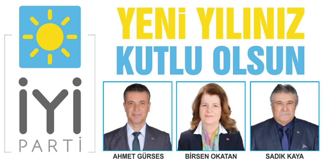 İYİ Parti Belediye Meclis Üyelerinin yeni yıl tebrik ilanı