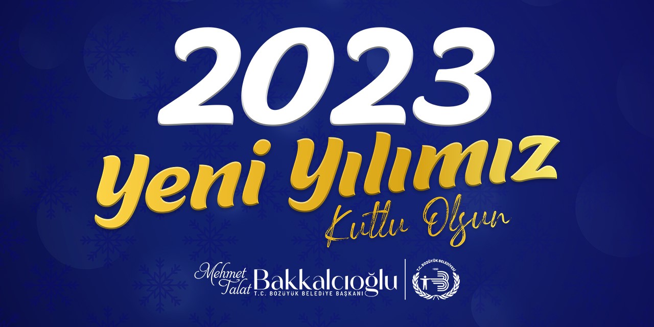 Bozüyük Belediyesi yeni yıl tebrik ilanı