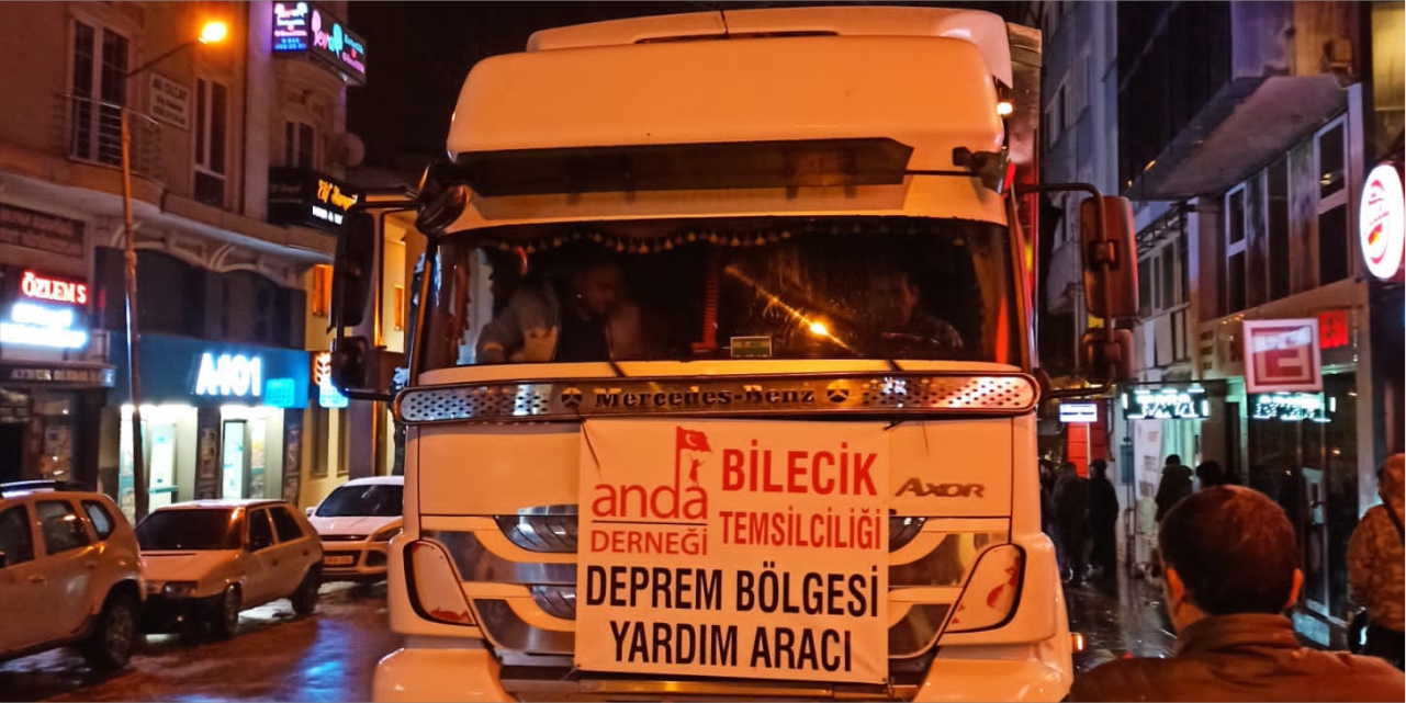 ANDA yardım tırı yola çıktı