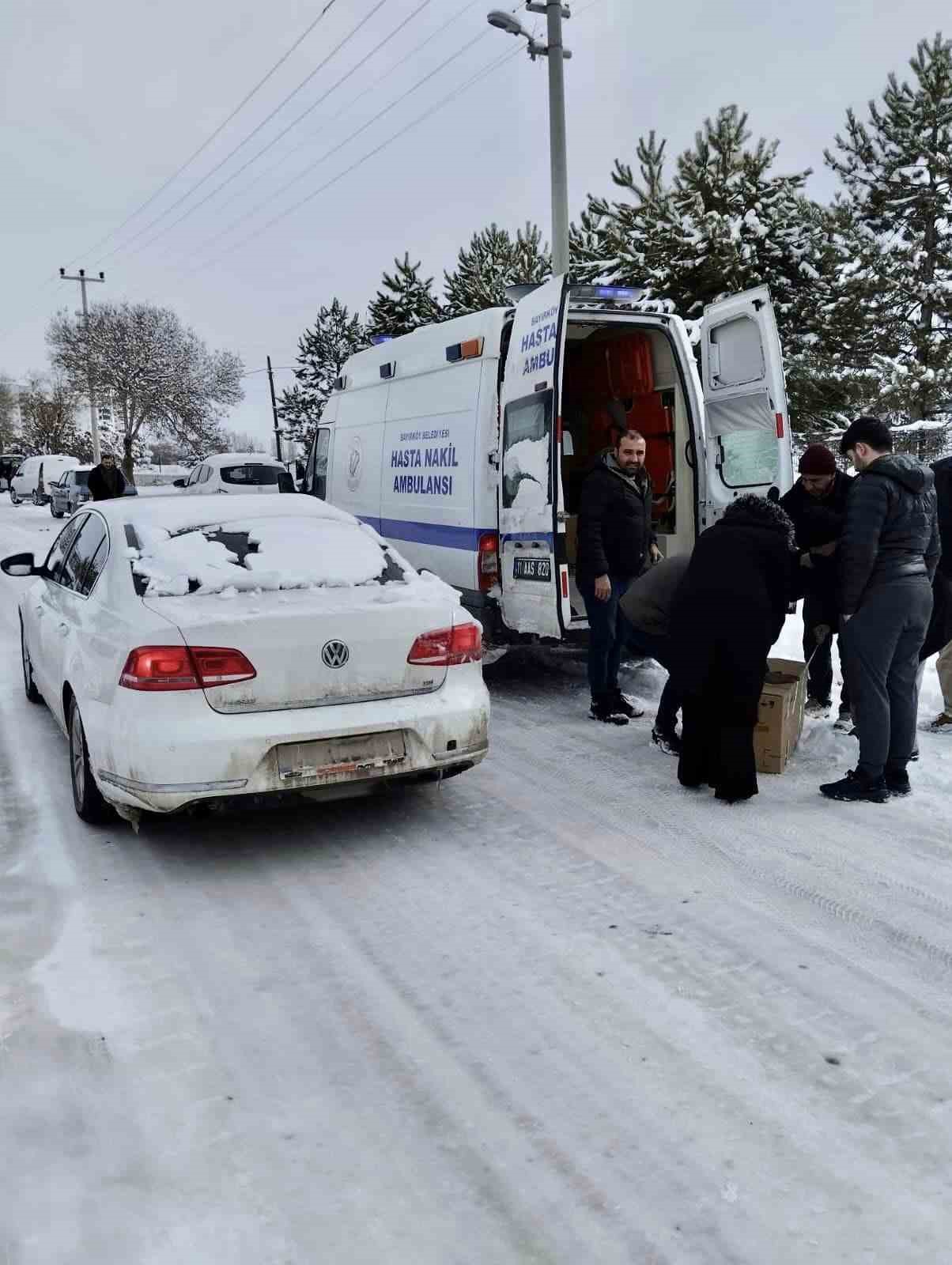 Yardım malzemeleri Elbistan’a ulaştı