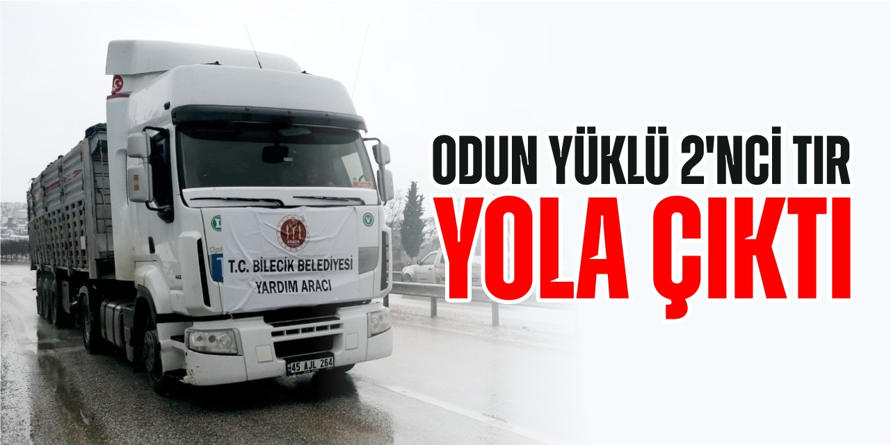 Odun yüklü 2'nci tır yola çıktı