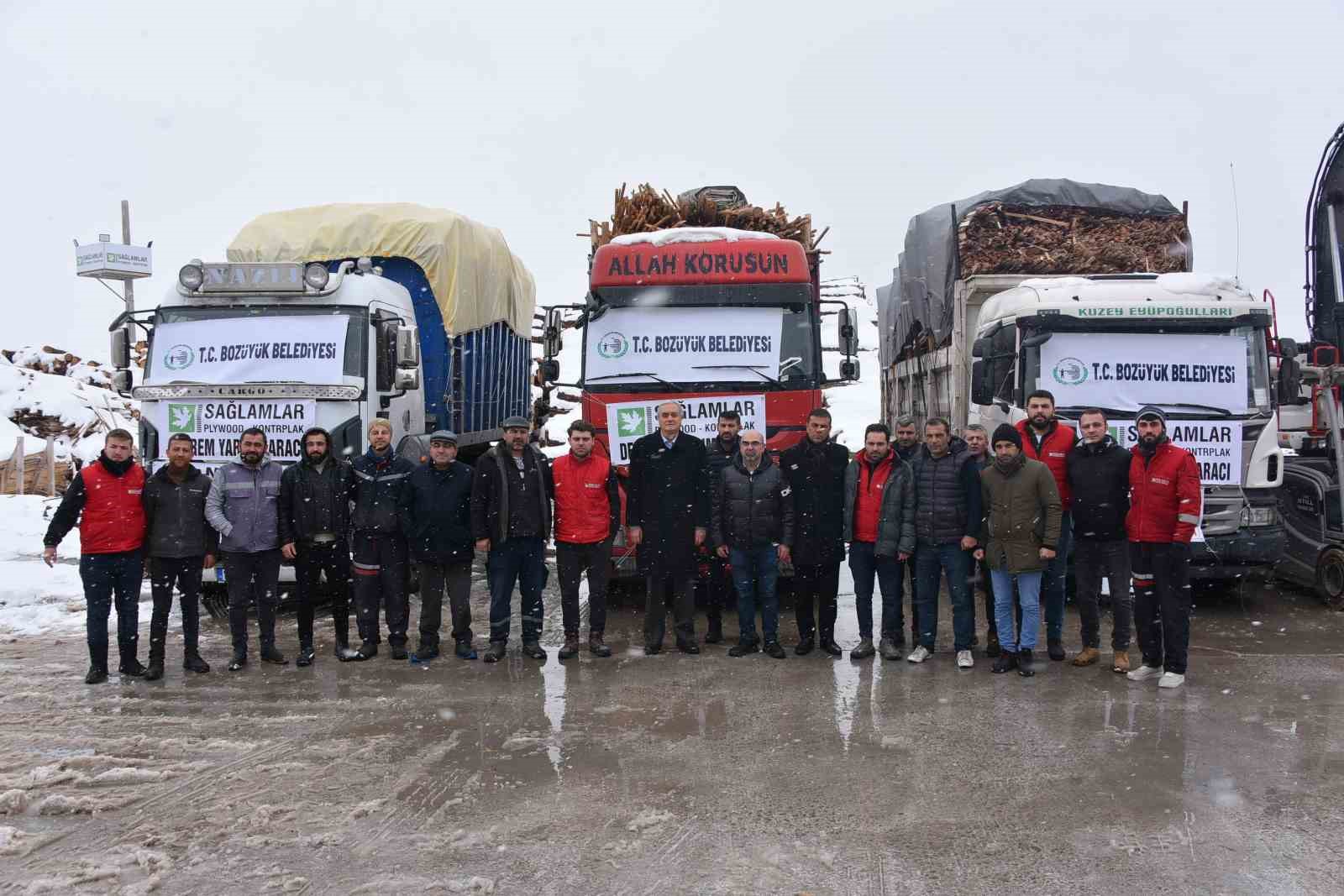 Deprem bölgesine yakacak yardımı