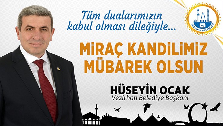 Vezirhan Belediyesi - Miraç Kandili Mesajı