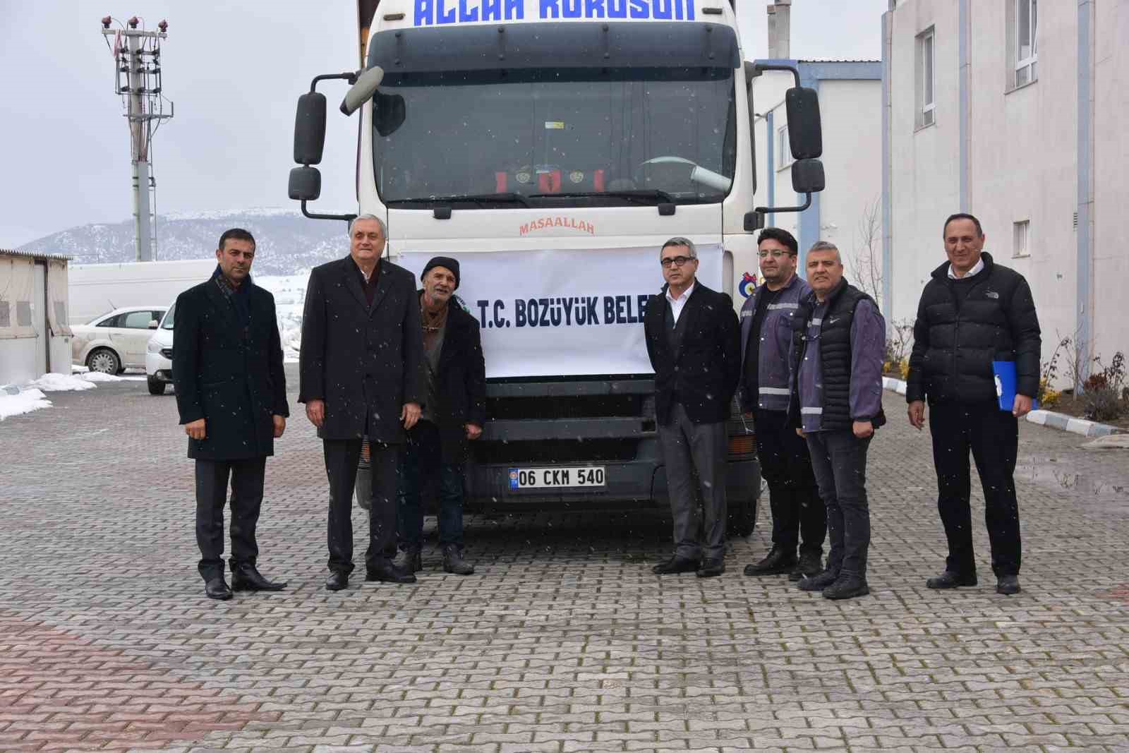 Yardım tırı Hatay’a doğru yola çıktı