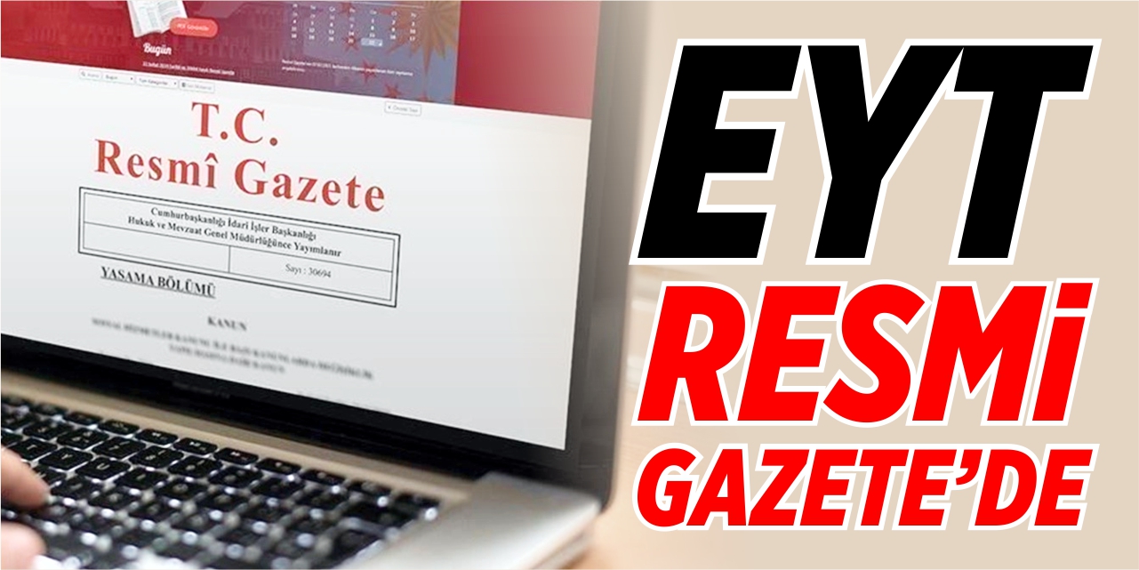 EYT Resmi Gazete'de