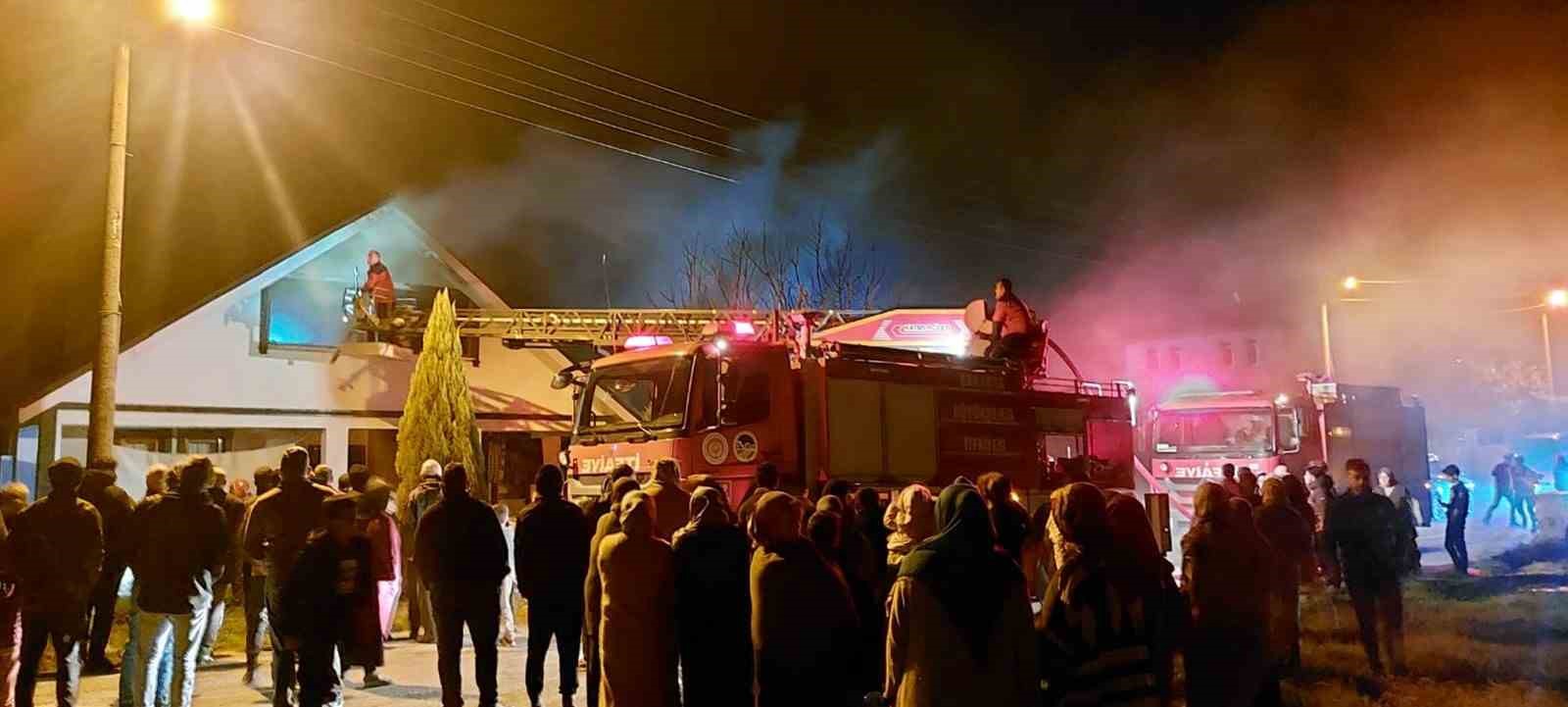 Yangın paniğe sebep oldu