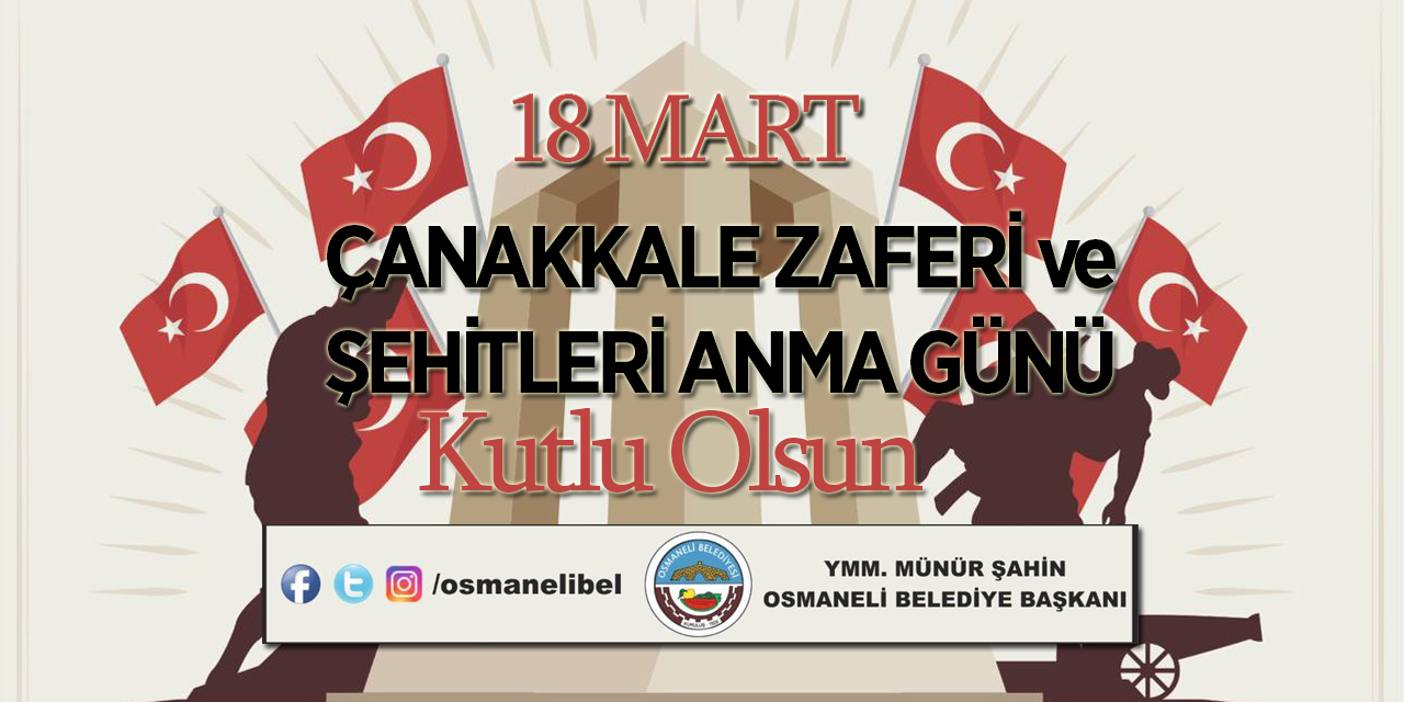 Osmaneli Belediyesi 18 Mart İlanı