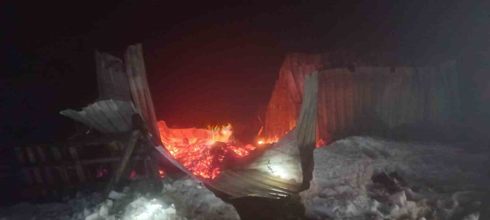 Yayla Evinden geriye demir yığınları kaldı