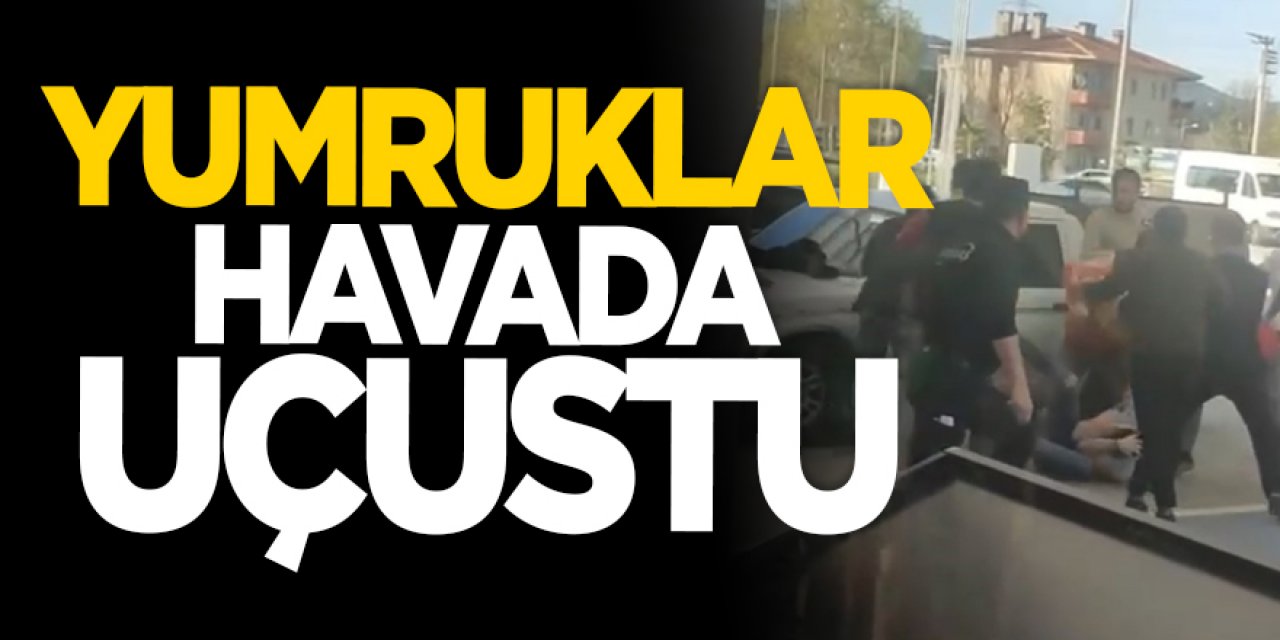 Yumruklar havada uçuştu