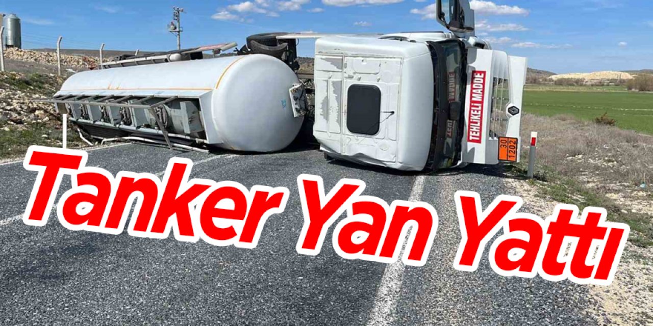 Tanker Yan Yattı