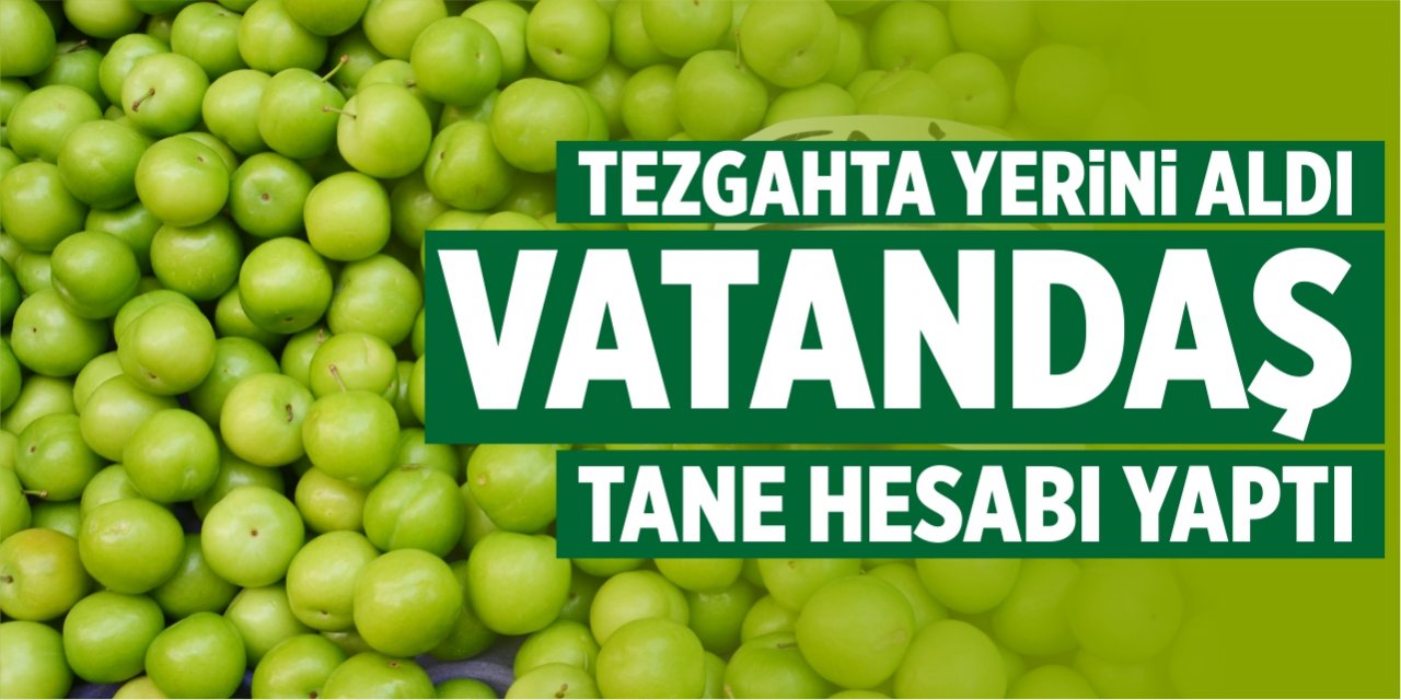 Tezgahta yerini aldı vatandaş tane hesabı yaptı