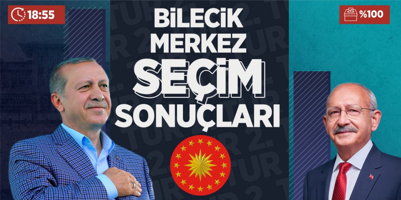 Bilecik Merkez 2. Tur Seçim Sonuçları: Cumhurbaşkanlığı Seçim Sonucu Oy Oranları