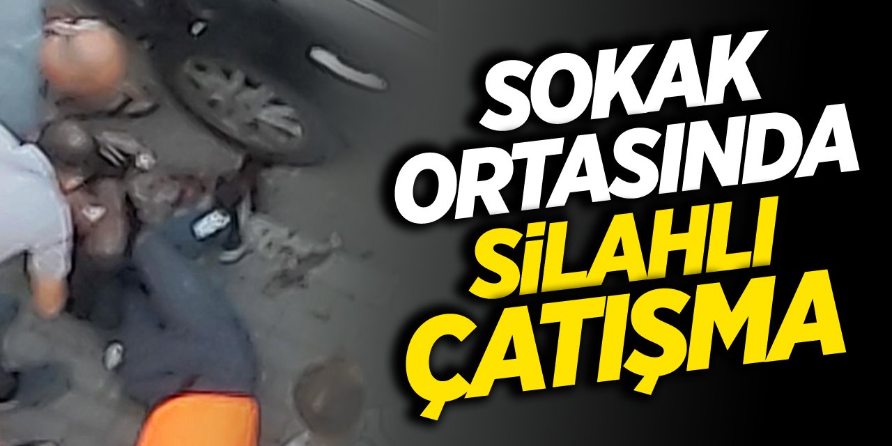 Sokak ortasında silahlı çatışma